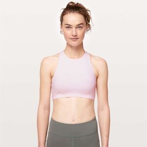 Lululemon Energy bra high neck pink glow 4 GUC